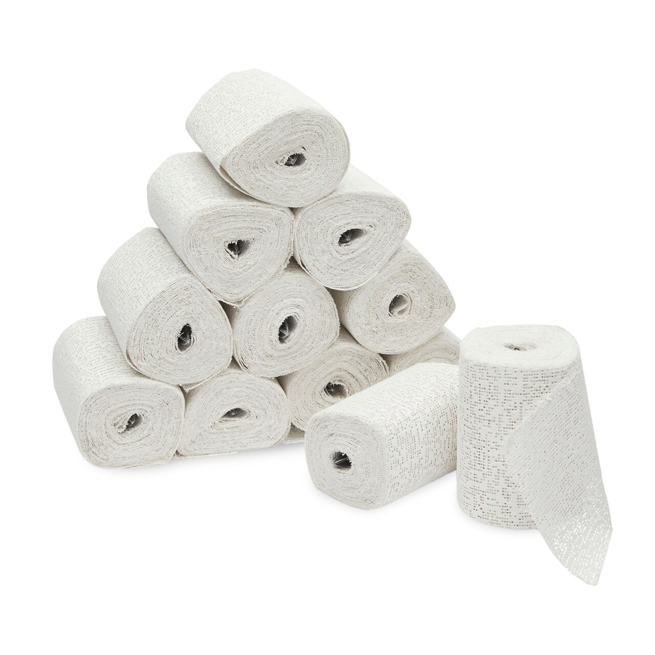 12 Pack Plaster Cloth Rolls for Belly Casting, Sculptures, Masks – Art Gauze Bandage Strips for Craft Molds (4 in x 15 ft Each)